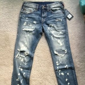 True Religion Rocco no flap zipper leg waist 31